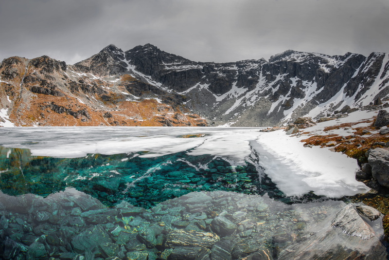 snow, land, nature, gray, beauty in nature, environment, 5K, professional, winter, travel, no people, lagoon, landscape, frozen, newzealand, blue, water