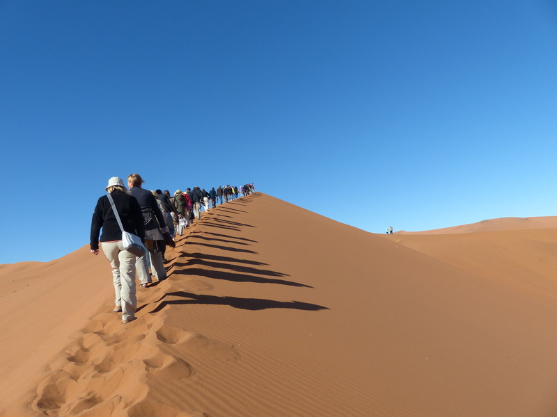 clear sky, sussusvlie, 4K, tourism, sand dune, men, copy space, environment, outdoors, people, sky, land, travel, nature, desert, shadow, sand, dunes