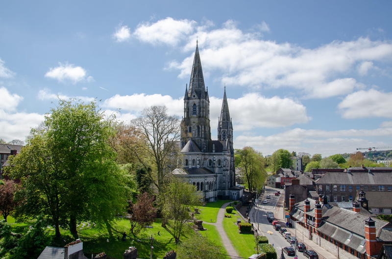 park, day, plant, church, cathedral, building, sky, cork, outdoors, building exterior, built structure, cloud - sky, street, clouds, 4K, spirituality