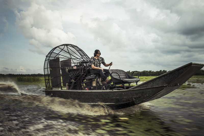 river, cap, Michael Muller, actor, screw, glasses, 1080P, boat, air, headphones, clouds, walk, Norman Reedus, photo, Red Bulletin, propeller, speed, landscape