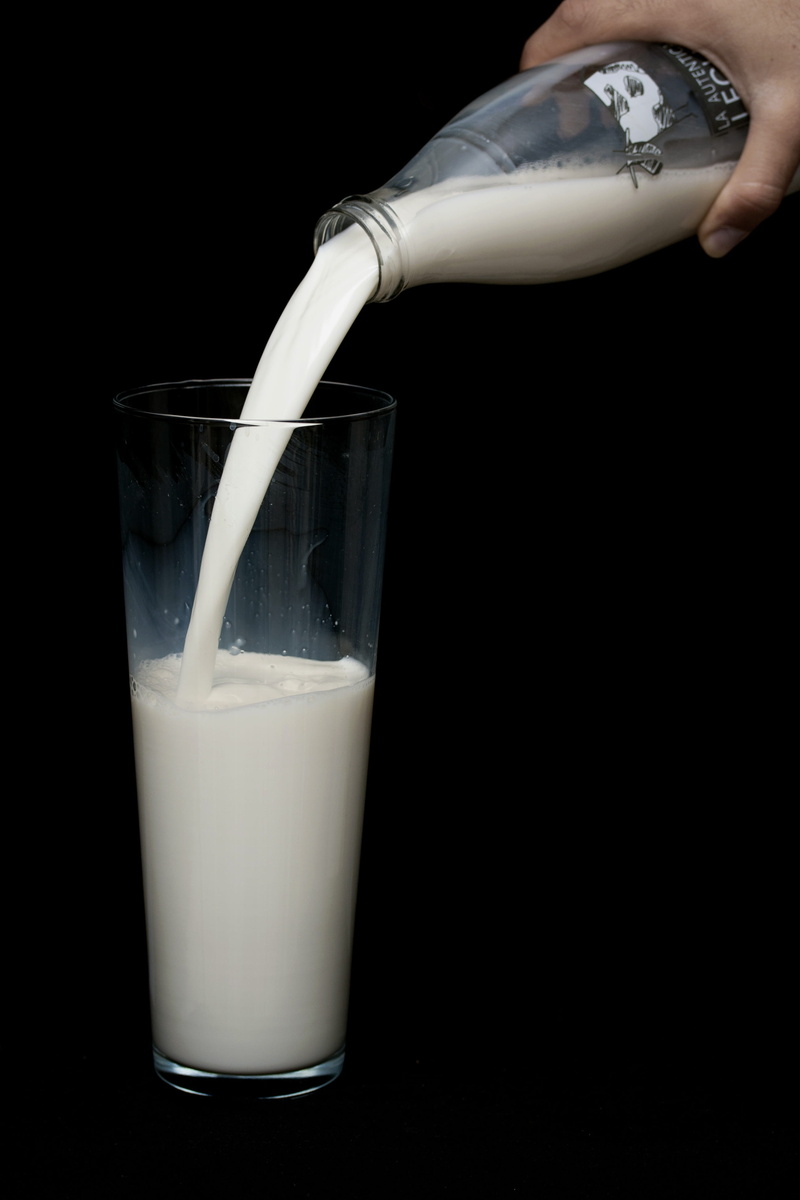 fresh, drinking glass, photography, wellbeing, person, freshness, milk bottle, healthy, black background, photo, White, Health, macro, healthy eating, pouring