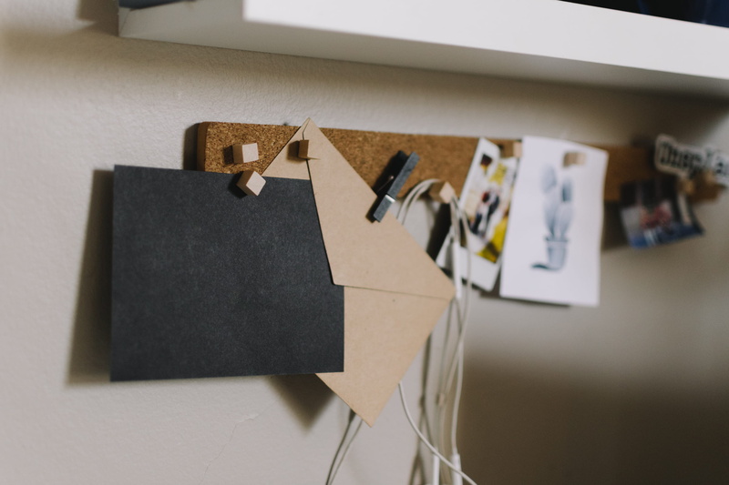 creativity, no people, organizer, clothespin, cork, papers, thumbtack, indoors, board, pin, hanging, bulletin board, notes, black, pinboard, pegboard, beige