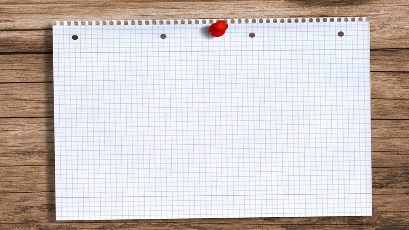 studio shot, cut out, wood - material, note pad, thumbtack, education, office supply, blank, board, table, close-up, notes, lined paper, wood, no people