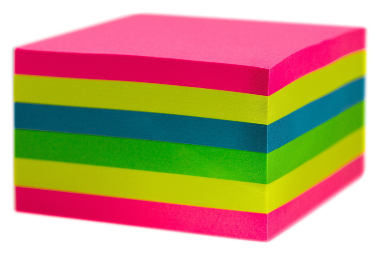 note, red, blue, 5K, studio shot, yellow, writing pad, datailaufnahme, white background, notes, green, sticky notes, office, multicolored, sticky note