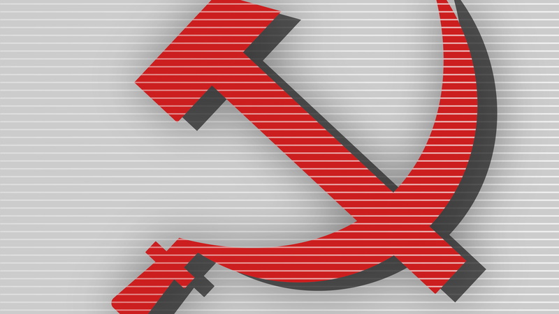 red, white, USSR, communism, 4K, artwork