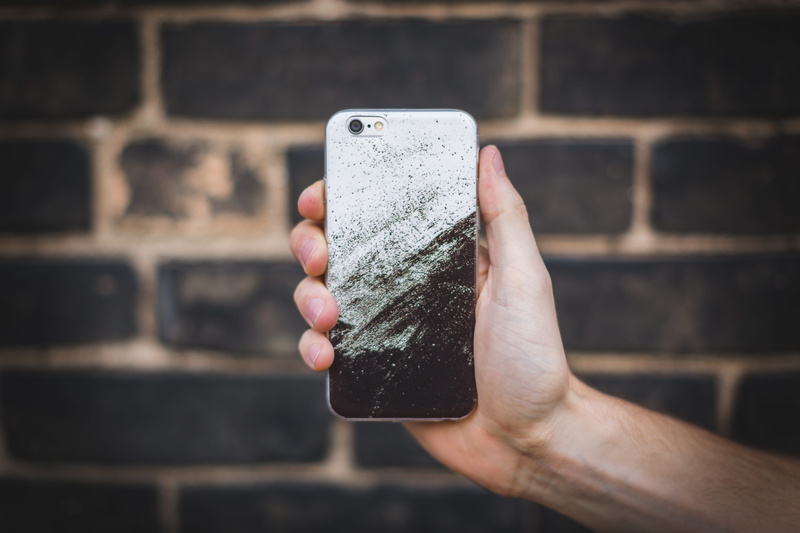 real people, technology, connection, 5K, smart phone, brick, smartphone, wireless technology, Iphone case, human body part, close-up, focus on foreground