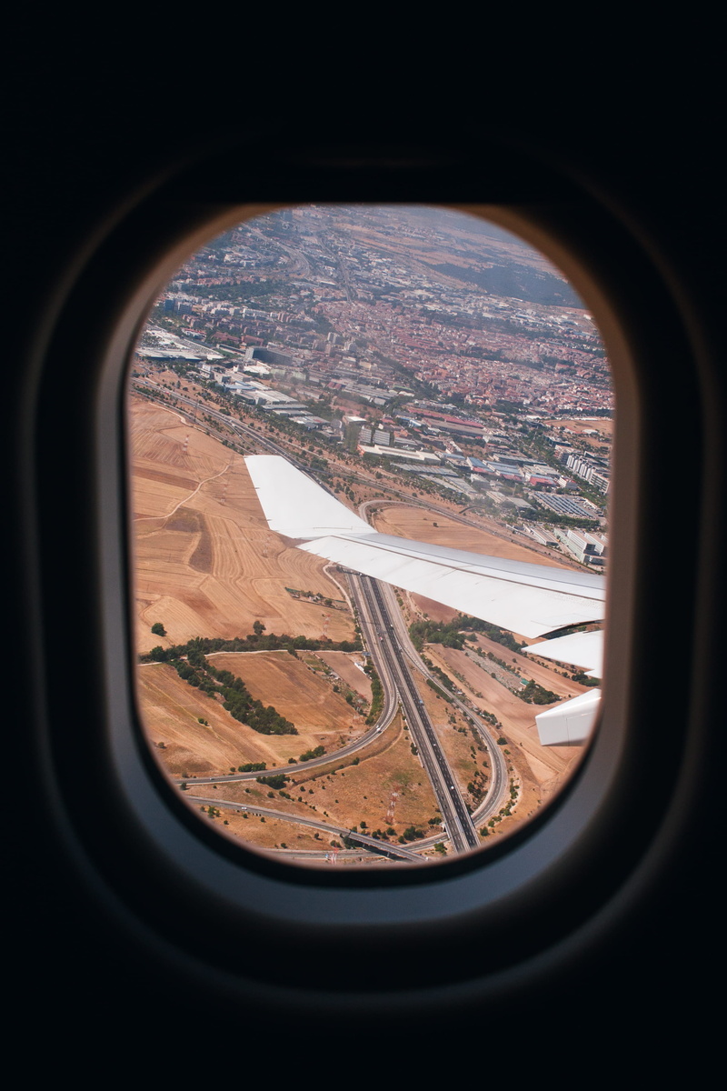 transportation, commercial Airplane, air, aerial View, view, day, desert, plane, photography, street, flying, mid-Air, vacations, aircraft Wing, avion