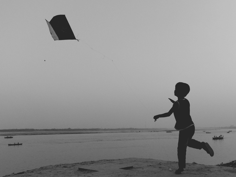 water, land, boat, childhood, travel, sport, child, nature, beach, real people, kiteboarding, bnw, men, lifestyles, horizon over water, outdoors, playing