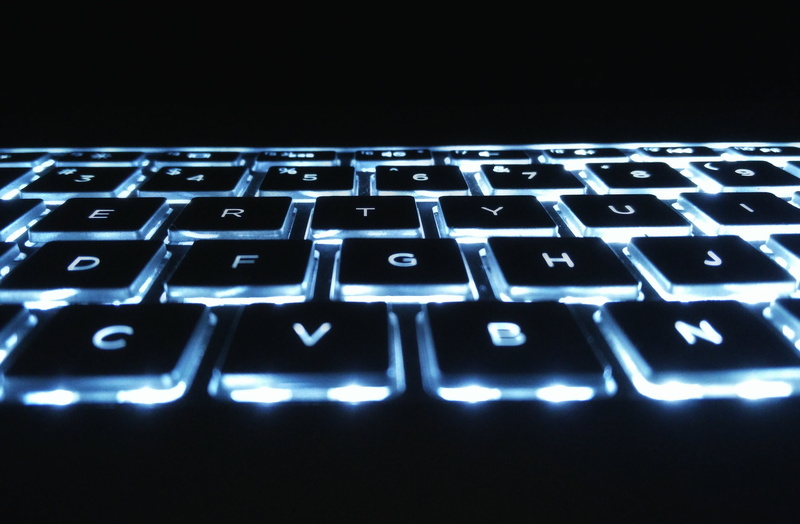 internet, lights, computer keyboard, close-up, photography, computer equipment, computer part, 4K, computer key, laptop, macro, number, blue, text, black background