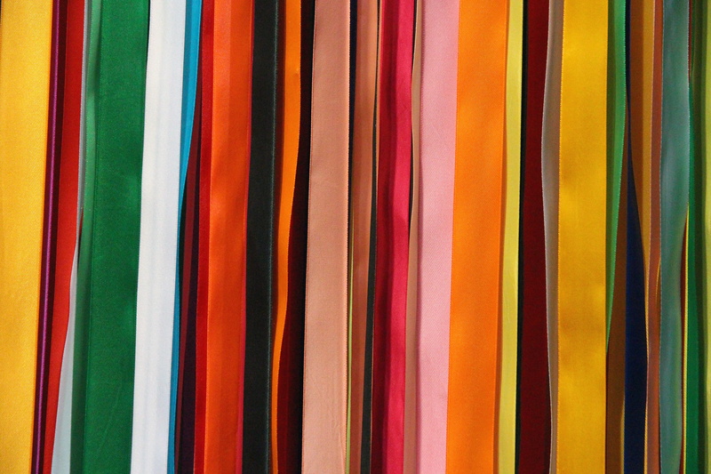 creativity, Satin, choice, green, indoors, satin ribbons, handsomely, texture, fabric, order, large group of objects, multi Colored, variety, colored pencil