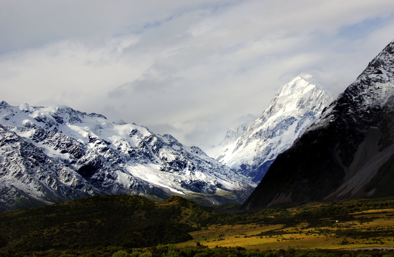 sky, Dedication, glacier, cook, 1080P, scenics, CC0, New Zealand, Public Domain, mountain Peak, white, mount, Aoraki/Mount Cook, photos, National Parks