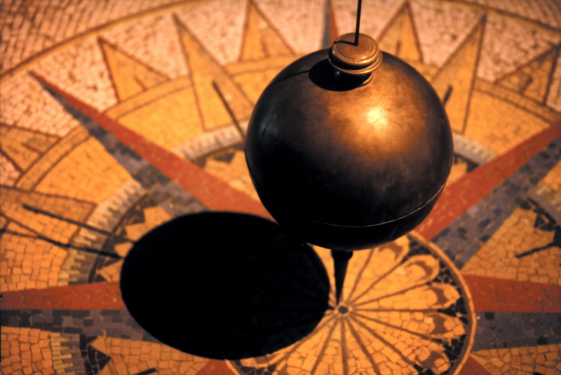 old, flooring, grey, man made, physics, science, high angle view, architecture, globe - man made object, nature, motion, retro styled, pendulum, no people