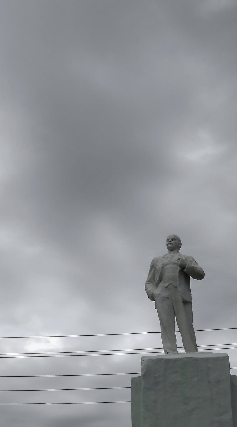 communist, 720P, no people, pedestal, statue, soviet, sculpture, overcast, representation, low angle view, politics, creativity, communism, power, craft