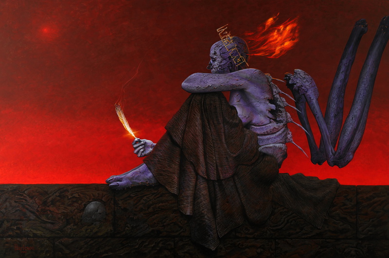 Terror, Wayne Barlowe, 4K, dark