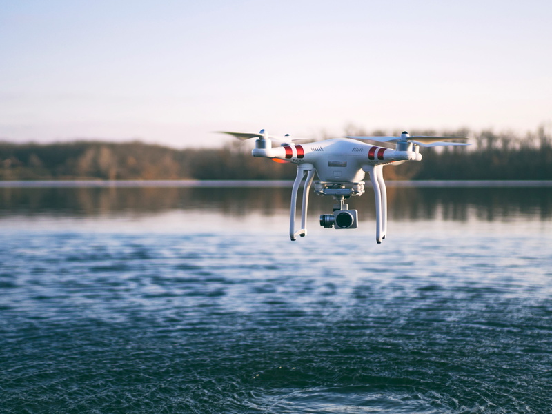 big brother - orwellian concept, plane, lake, mid-air, nature, technology, airplane, day, motion, transportation, camera - photographic equipment, 4K