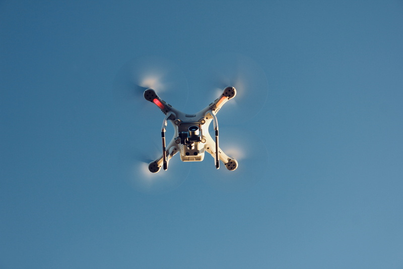 surveillance, futuristic, blades, air, taking, quadcopter, filming, angle, clear sky, video, rc, photography themes, sky, photography, white, global positioning system