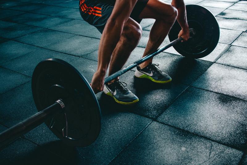 lifestyles, wear, men, gym, 4K, crossfit, human limb, metal, weightlifting, exercise equipment, strength, tiled floor, healthy lifestyle, holding, human leg