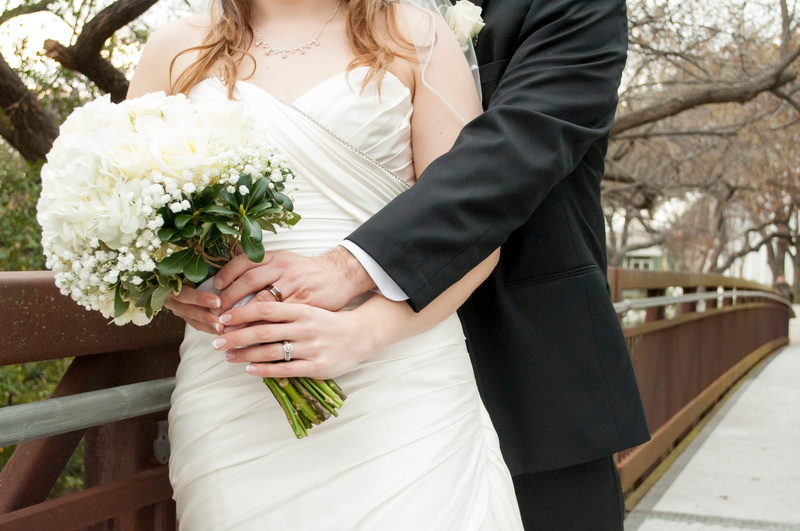 positive emotion, married, 1080P, happy, man, marriage, nature, women, standing, outdoors, bouquet, midsection, flowers, plant, life events, newlywed