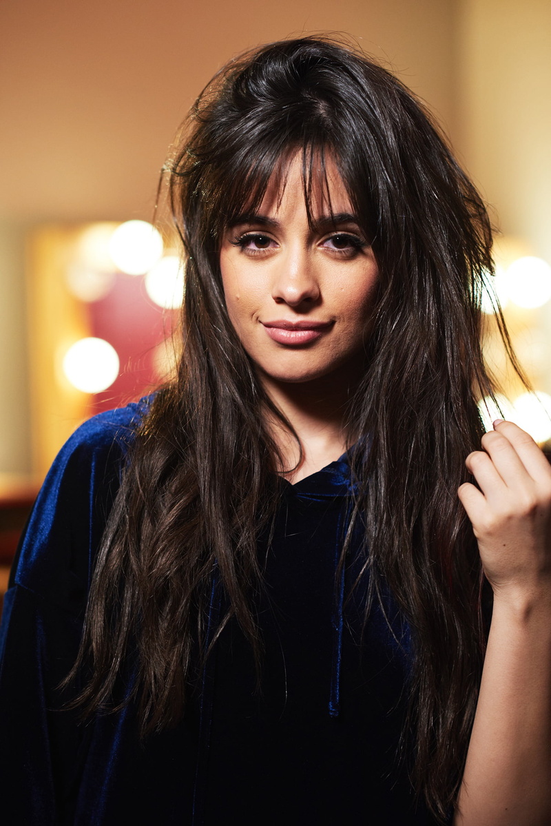 women indoors, face, singer, 1080P, dark hair, brunette, women, Camila Cabello, long hair, cuban