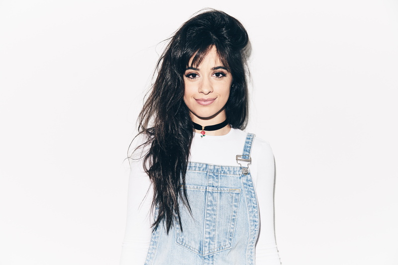 5K, women, singer, brunette, Camila Cabello, simple background