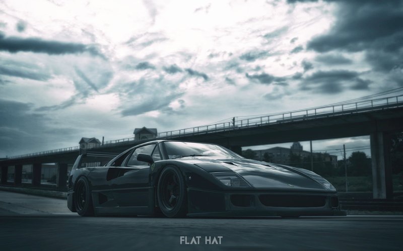 road, travel, overcast, motor vehicle, outdoors, Ferrari F40, cloud - sky, land vehicle, transportation, mode of transportation, day, bridge, 1080P, bridge - man made structure
