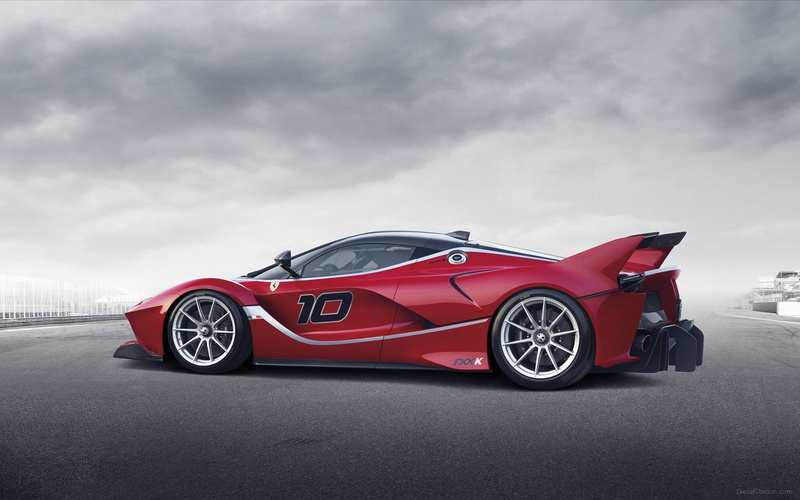 mode of transportation, Ferrari, motion, luxury, Ferrari FXX K, sports race, chrome, wheel, cloud - sky, car, sports car, 1080P, wealth, speed, transportation