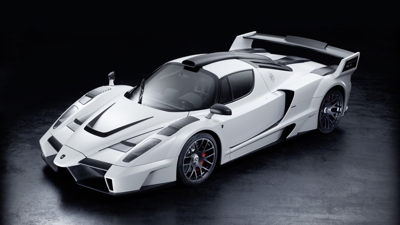 luxury, car, no people, indoors, white, 4K, fuel and power generation, wheel, motorsport, land vehicle, white cars, sports car, sport, racecar, FXX, studio shot