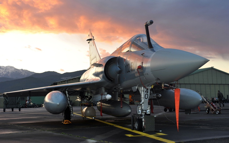 Mirage 2000, aircraft, military base, military aircraft, 720P, photography