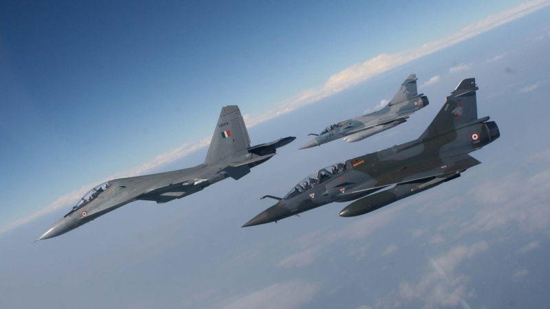 Dassault Mirage 2000, Jet Fighters, 1080P, Sukhoi Su-30MKI, Jet Fighter