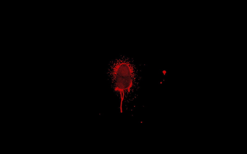 artwork, Fingerprint, minimalism, blood, 1080P