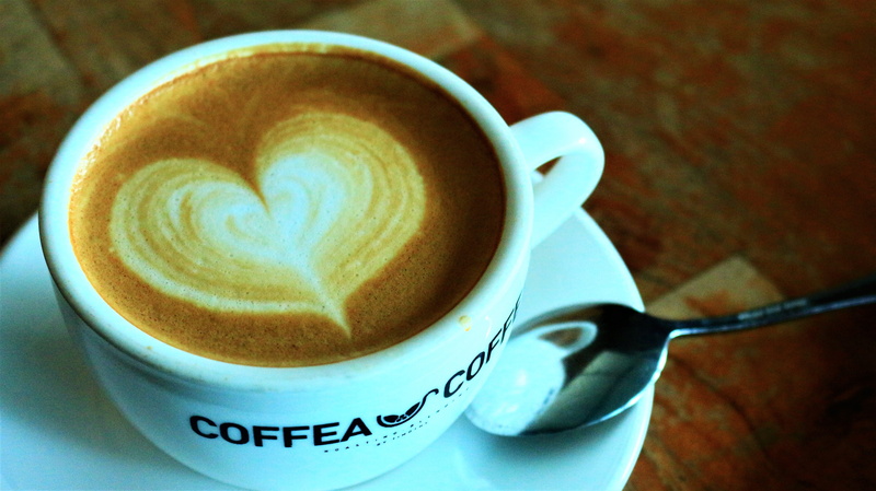 Cafe, Coffe, still life, coffee - drink, mug, close-up, saucer, frothy drink, taste, latte, Hot, white, spoon, coffee cup, bean, hot, hot drink, cappuccino