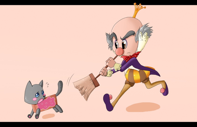 King Candy, Collage, Cat, 720P, Wreck-It Ralph, Movie, Nyan