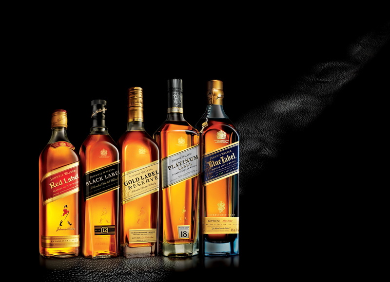 Johnnie Walker, Black Label, Blue Label, Platinum Label, Whisky, Red ...