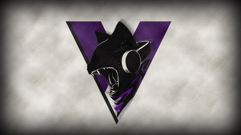 simple background, purple, simple, Monstercat, teeth, headphones, 1080P