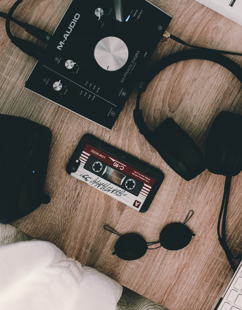 maudio, work, people, high angle view, directly above, table, flat lay, photography themes, relaxation, mobile, photographic equipment, body part, player