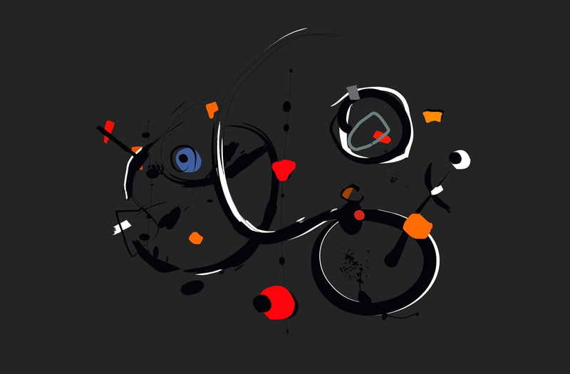 black background, creativity, geometric shape, copy space, motion, no people, cut out, close-up, illuminated, artwork, indoors, abstract, headphones, studio shot