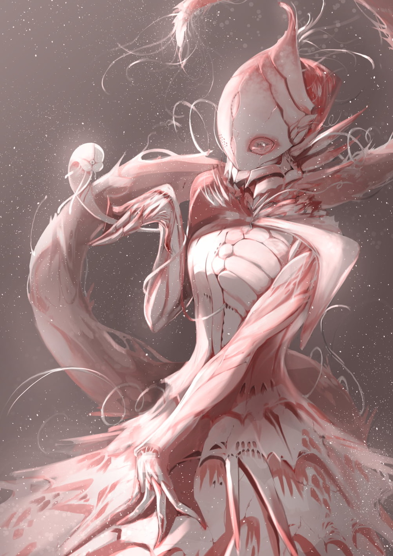 Shiraui Tsumugi, Gauna, mech, monster girl, Knights of Sidonia, anime girls, 720P