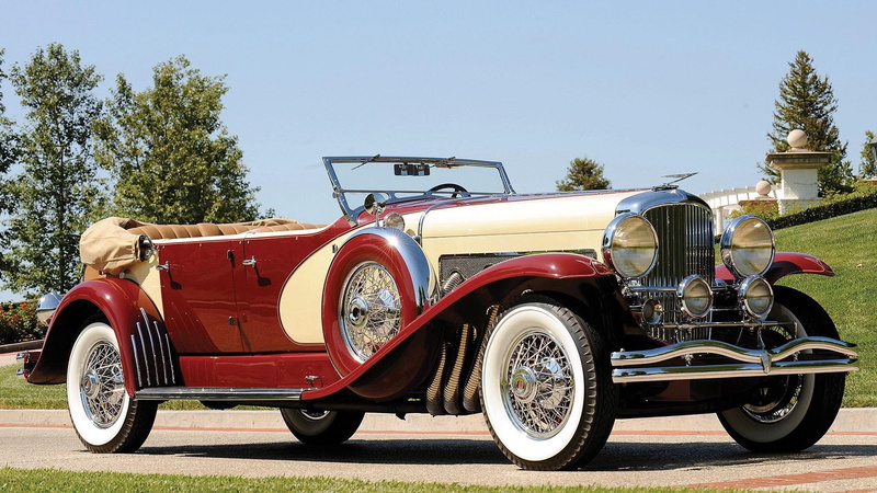 convertible, la, grande, luxury, vintage, phaeton, 1080P, elegant, 33 duesenbe, classic, duesenberg, antique, gre, 1933