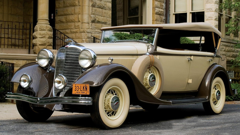 antique, cars, elegant, phaeton, ka, dual, 1080P, vintage, lincoln, classic, 1933, cowl