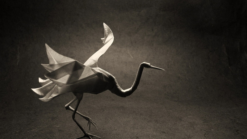 cranes, 1080P, animals, nature, origami, paper