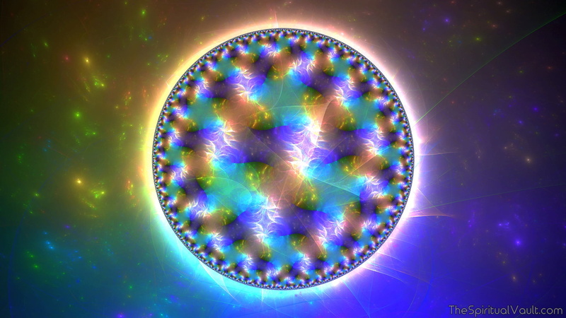 hologram, 1080P, fractal, colorful, circle, abstract