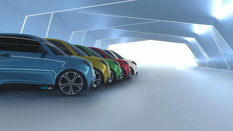 concept, hologram, assorted, 4K, photo, eco friendly, electric cars, colors, minivan, e.GO Life