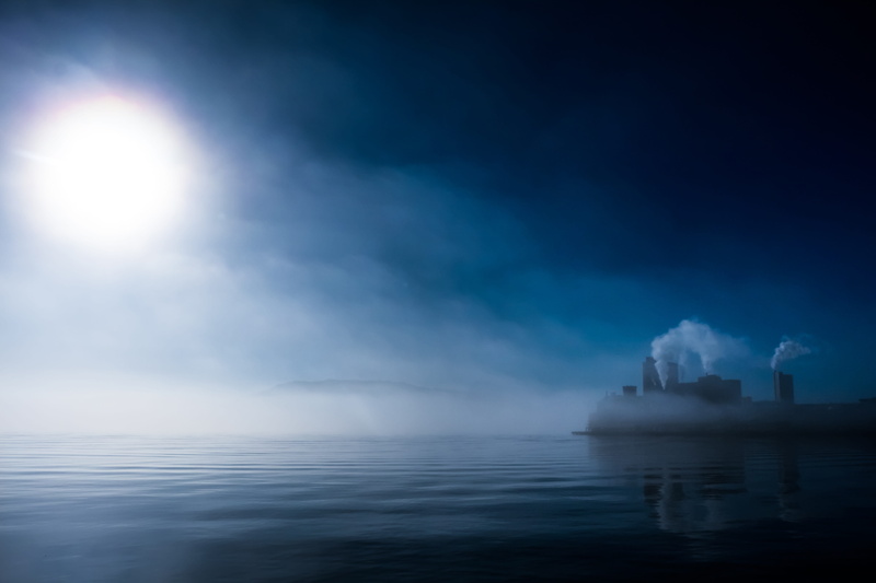 waves, stavanger, towards the light, sky, industry, outdoors, no people, blue sky, 5K, waterfront, mountain, architecture, horizon, nature, pollution
