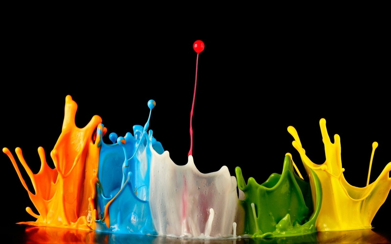 yellow, explosion, color, illustration, splatter, green, red, 1080P, blue, colors