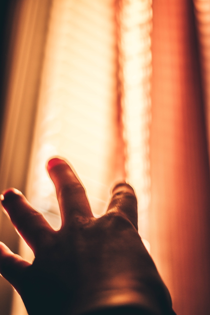 tartan, human hand, leisure activities, 5K, human leg, window, low section, unrecognizable person, personal perspective, outdoors, light, sunlight, person
