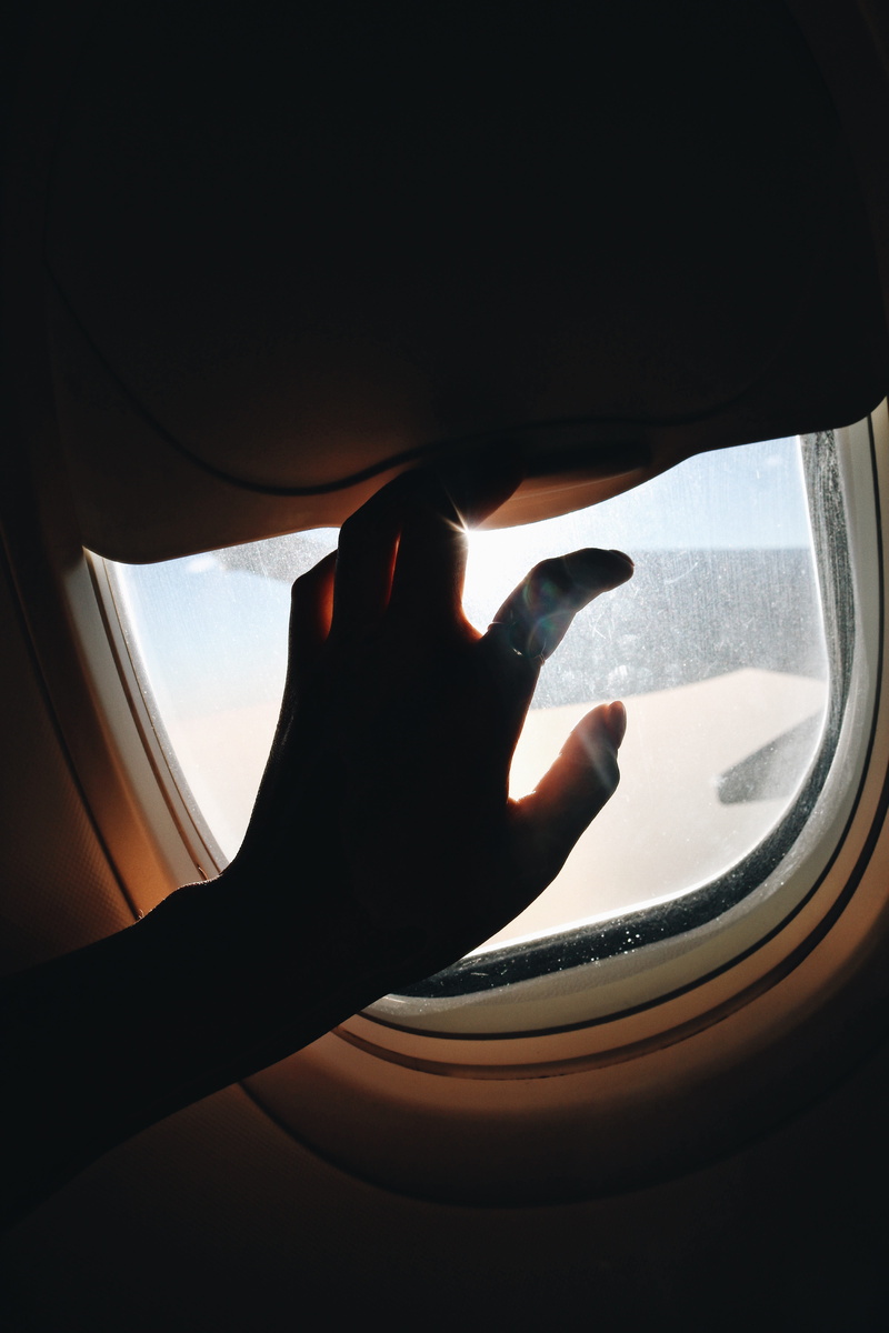 transparent, right, finger, mode of transportation, airplane, travel, hand, s, light, 5K, transportation, shutter, window, human limb, vehicle interior