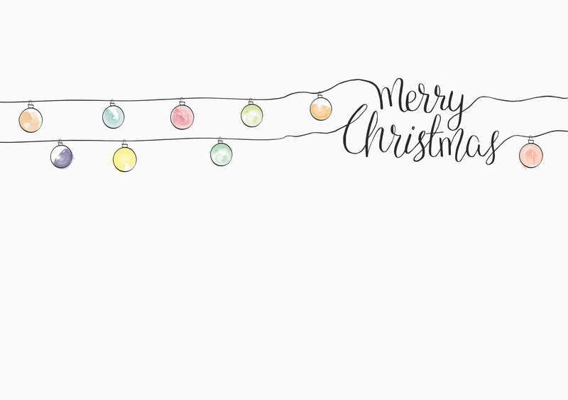 Minimalist, Bauble, Merry Christmas, Drawing, Christmas, 1080P, Holiday