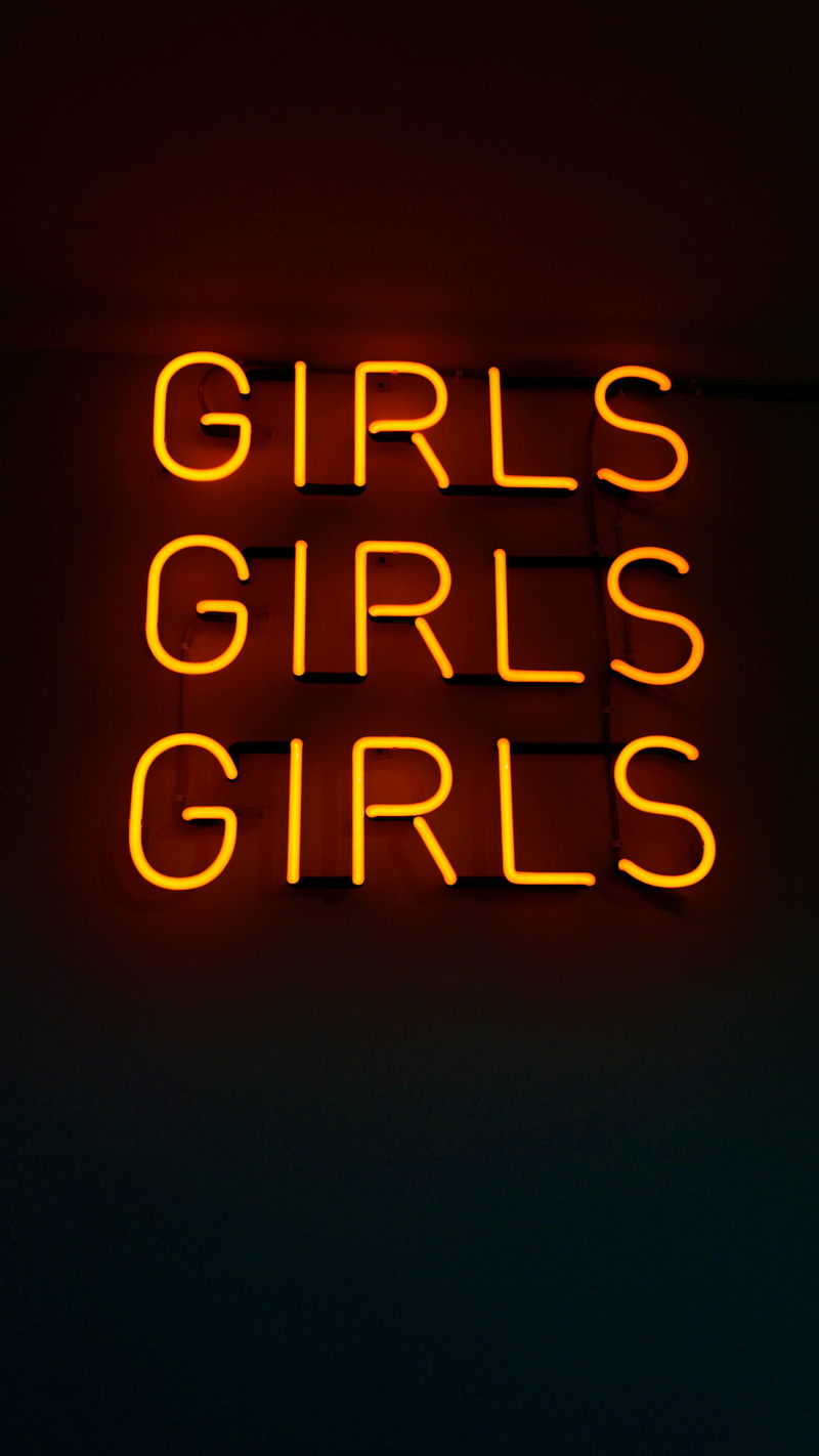 light, copy space, number, nightlife, glowing, amsterdam, netherlands, no people, words, sign, communication, yellow, girls, message, neon, 5K, night