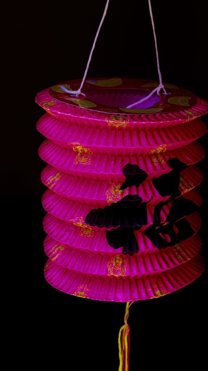 dark, night, electricity, festival, lantern, ornament, decoration, Chinese, pink color, purple, light - natural phenomenon, 5K, light, lampshade, wire