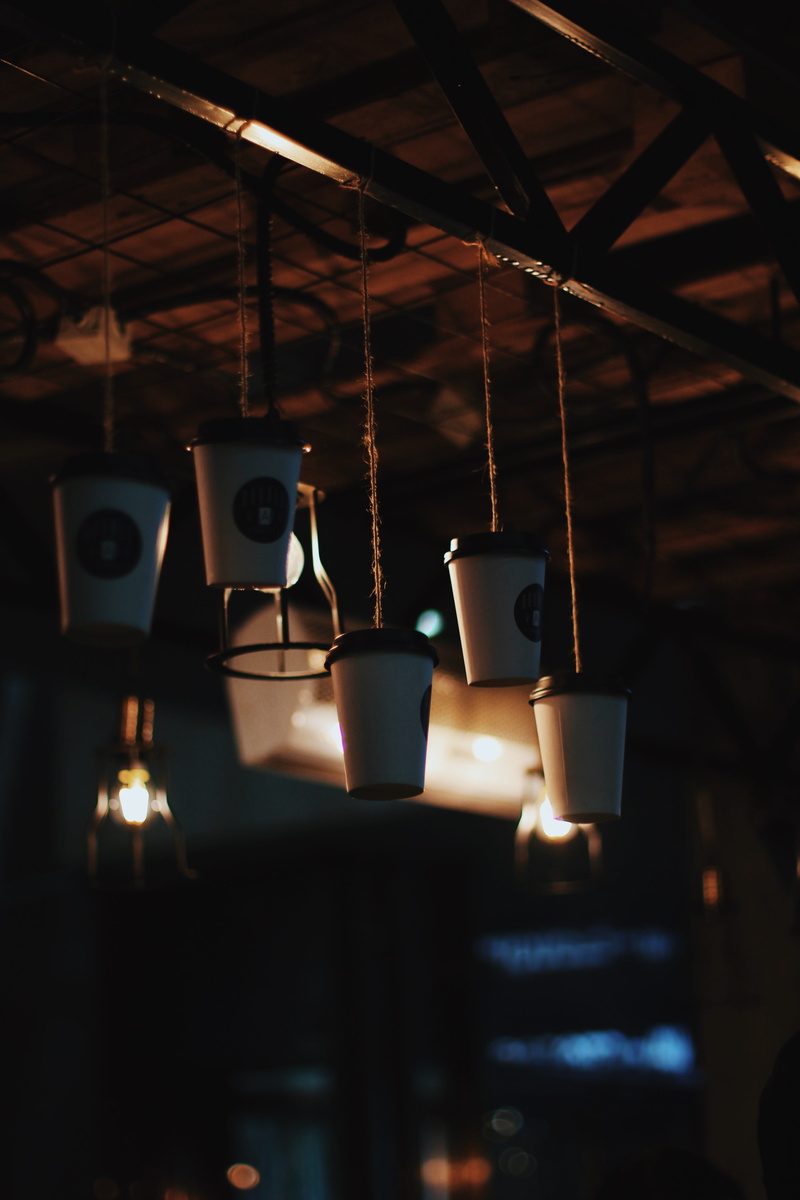 food, disposable, heat - temperature, pottery, interior design, almaty, illuminated, pendant light, cups, light fixture, lighting equipment, white, drink